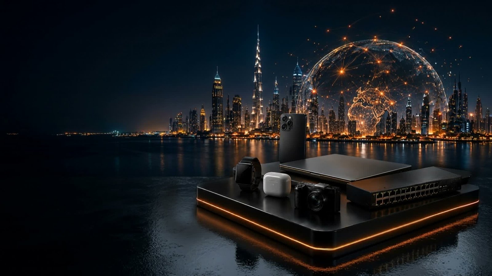Primewave technology products backdrop animation